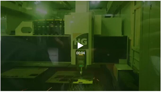 上；；；；；；；BIN宝盈集团超高功率激光切割机埃森展现场切割视频