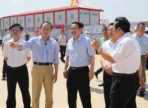 江西省省长易炼红莅临上海；；；；；BIN宝盈集团南昌项目建设现场调研